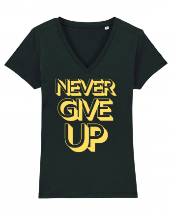 Never Give Up Black