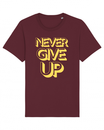 Never Give Up Burgundy