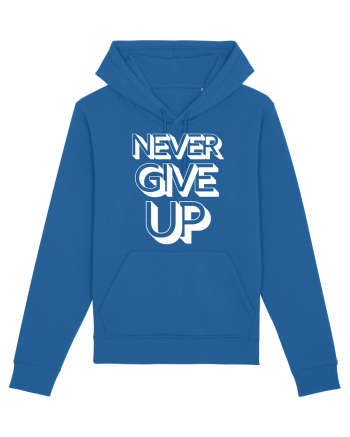 Never Give Up Royal Blue