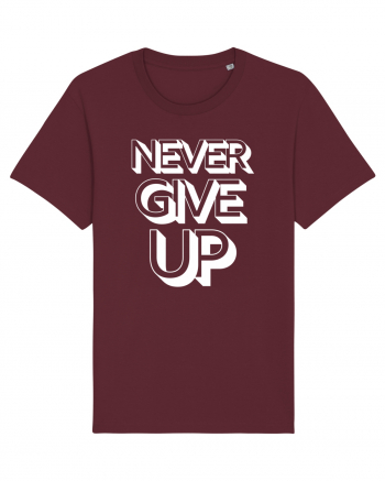 Never Give Up Burgundy