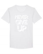 Never Give Up Tricou mânecă scurtă guler larg Bărbat Skater