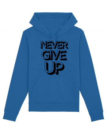 Never Give Up Royal Blue