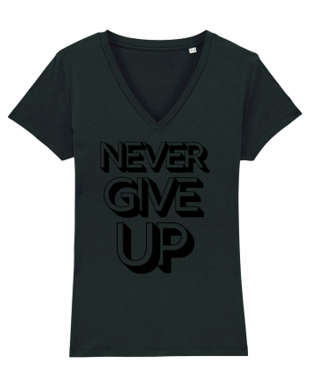 Never Give Up Black