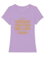 Day One- Start Today Tricou mânecă scurtă guler larg fitted Damă Expresser