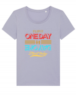 Day One- Start Today Tricou mânecă scurtă guler larg fitted Damă Expresser