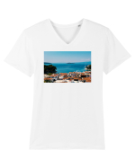 Greece Seaside Tricou mânecă scurtă guler V Bărbat Presenter