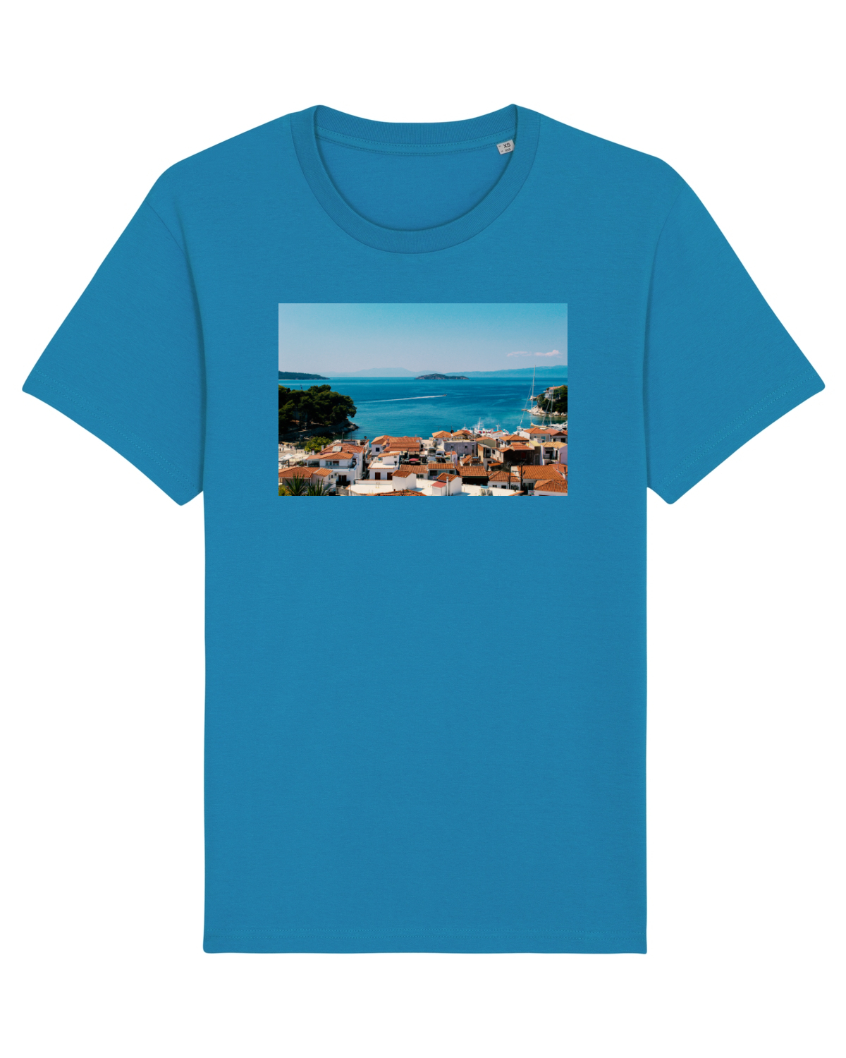 Tricou mânecă scurtă Unisex Rocker Azur