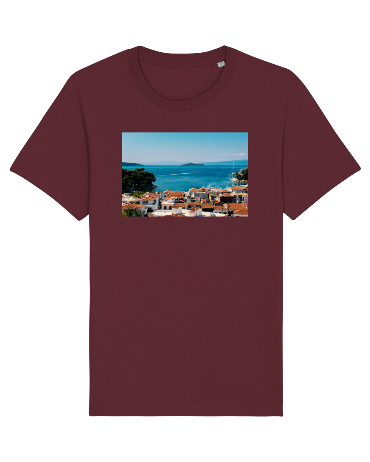 Tricou mânecă scurtă Unisex Rocker Burgundy