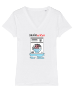 Brain Wash Tricou mânecă scurtă guler V Damă Evoker