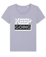 Keep Going Tricou mânecă scurtă guler larg fitted Damă Expresser