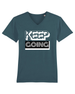 Keep Going Tricou mânecă scurtă guler V Bărbat Presenter