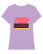 Keep Going Tricou mânecă scurtă guler larg fitted Damă Expresser
