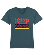 Keep Going Tricou mânecă scurtă guler V Bărbat Presenter