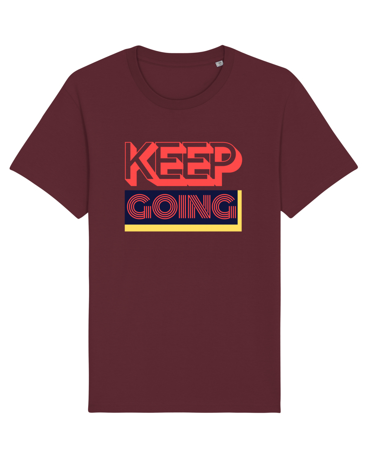 Tricou mânecă scurtă Unisex Rocker Burgundy