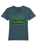 Keep Going Tricou mânecă scurtă guler V Bărbat Presenter