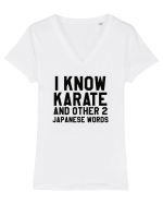 KARATE Tricou mânecă scurtă guler V Damă Evoker