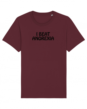 I BEAT ANOREXIA Burgundy