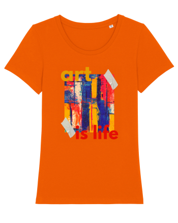 Art Is Life Bright Orange