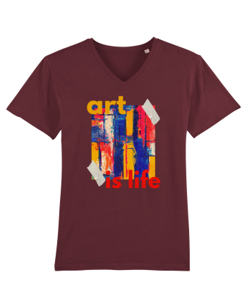 Art Is Life Burgundy