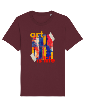 Art Is Life Burgundy