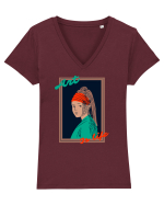 Art Is Life Tricou mânecă scurtă guler V Damă Evoker