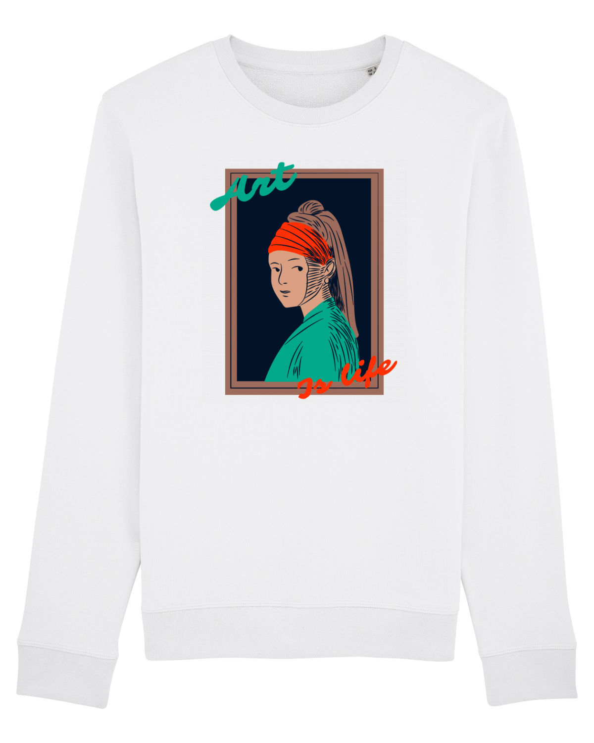 Bluză mânecă lungă Unisex Rise White
