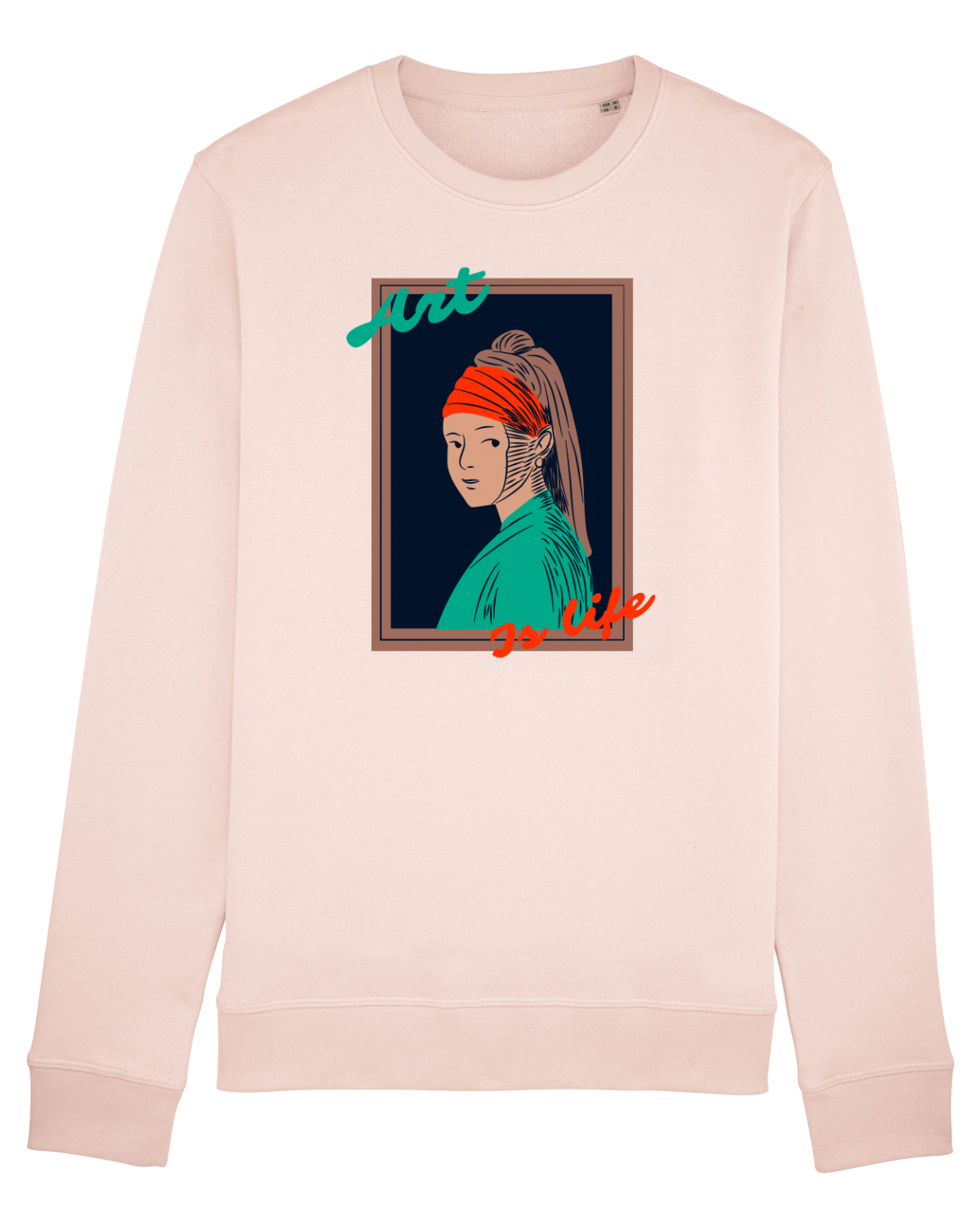 Bluză mânecă lungă Unisex Rise Candy Pink