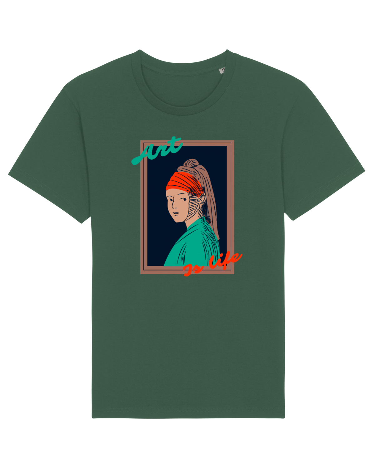 Tricou mânecă scurtă Unisex Rocker Bottle Green