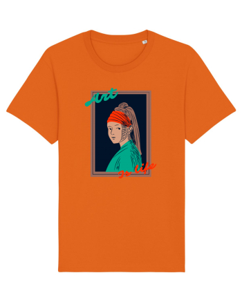 Art Is Life Bright Orange