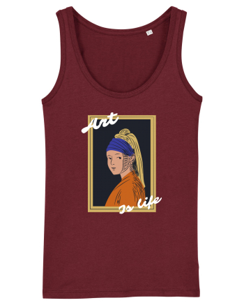 Art Is Life Burgundy