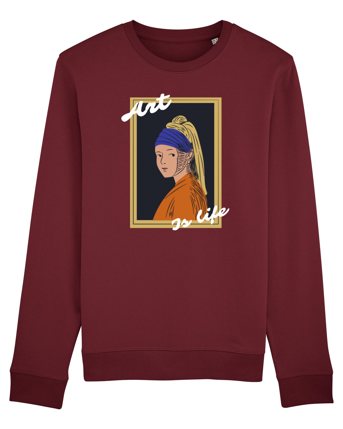 Bluză mânecă lungă Unisex Rise Burgundy