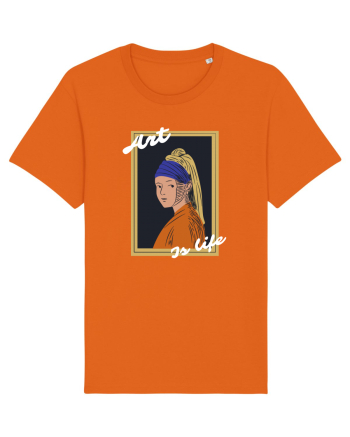 Art Is Life Bright Orange