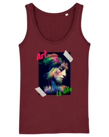 Art Is Life Burgundy