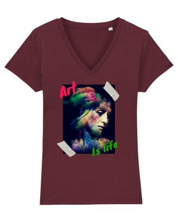 Art Is Life Burgundy