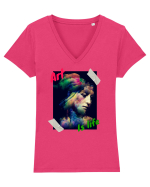 Art Is Life Tricou mânecă scurtă guler V Damă Evoker