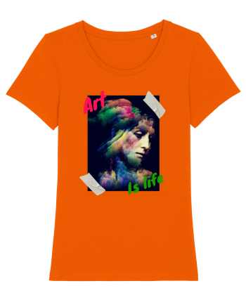 Art Is Life Bright Orange