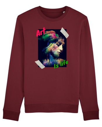 Art Is Life Burgundy
