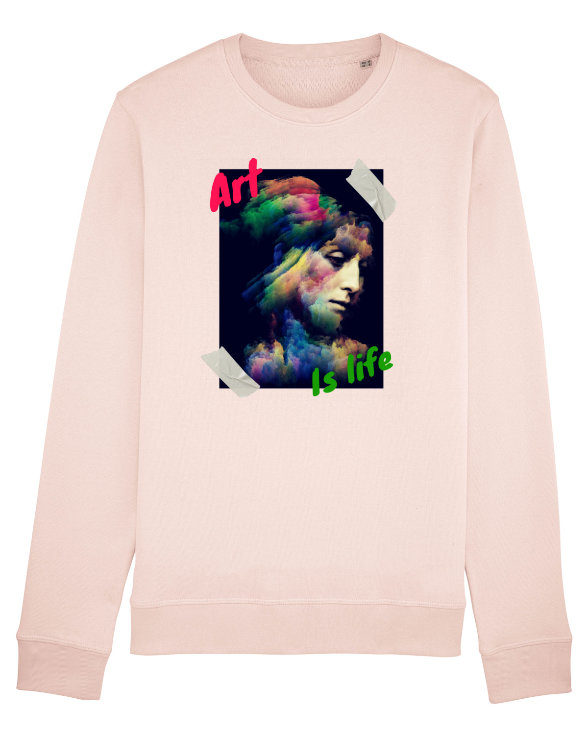 Bluză mânecă lungă Unisex Rise Candy Pink
