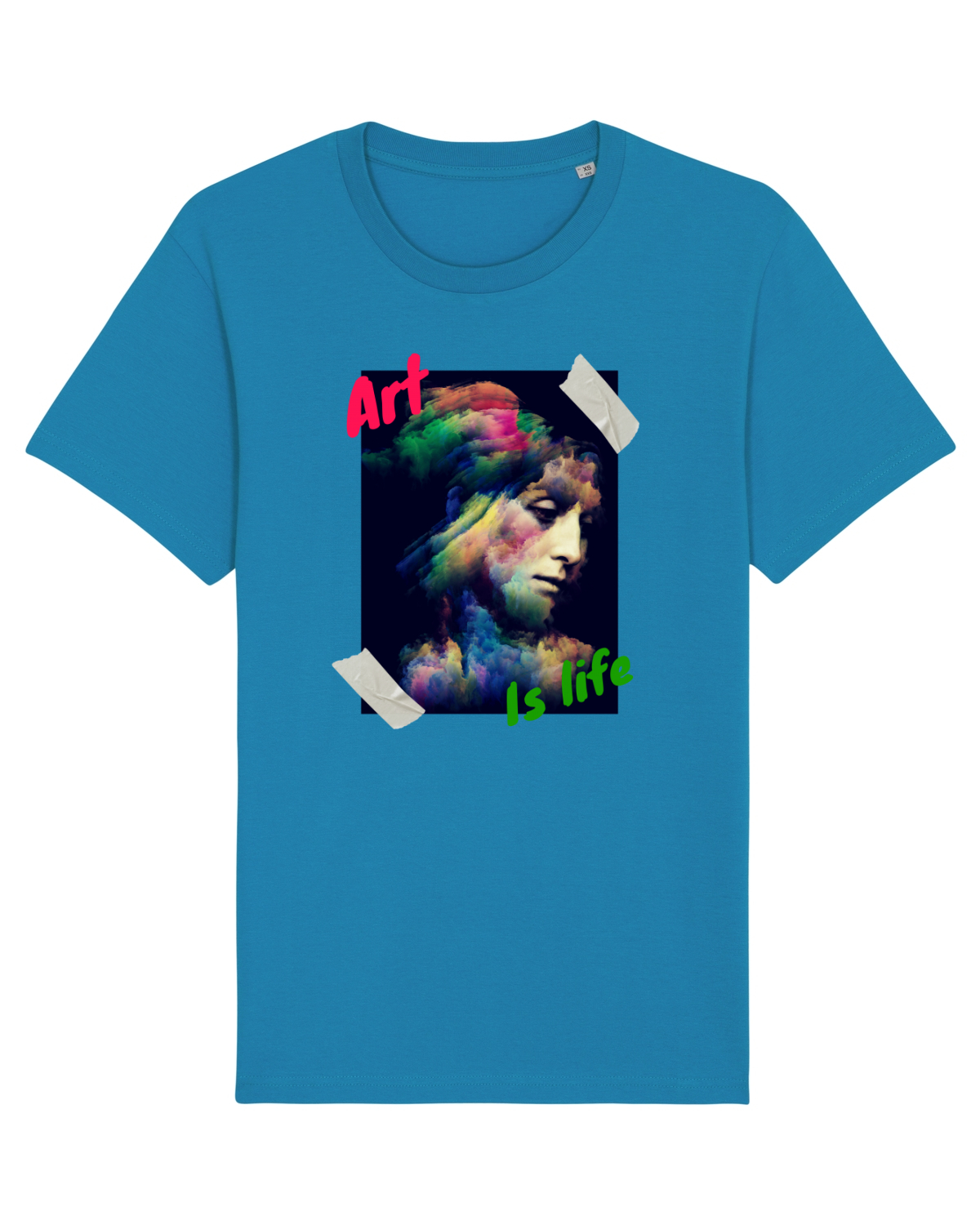 Tricou mânecă scurtă Unisex Rocker Azur
