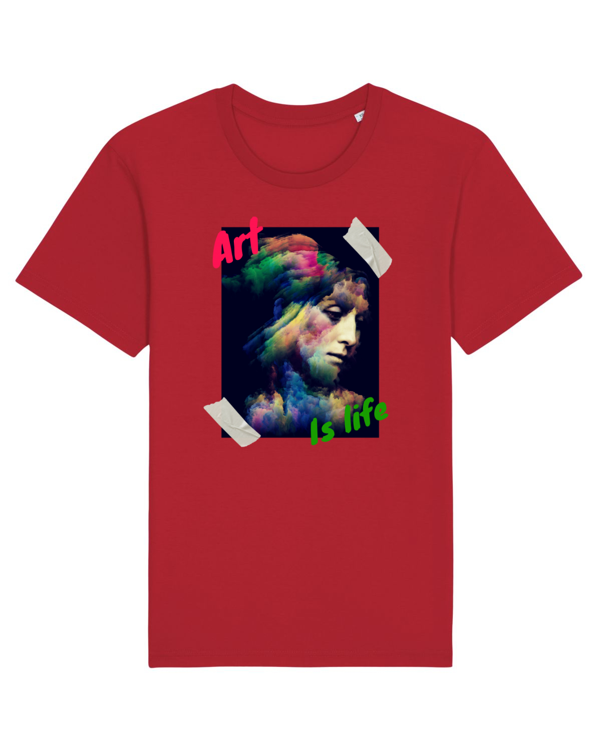 Tricou mânecă scurtă Unisex Rocker Red