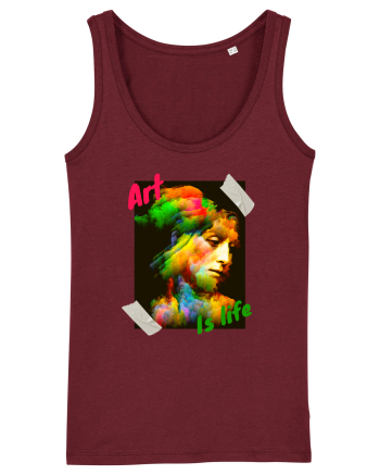 Art Is Life Burgundy