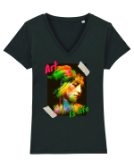 Art Is Life Tricou mânecă scurtă guler V Damă Evoker