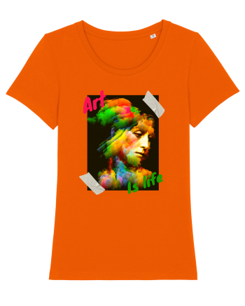 Art Is Life Bright Orange