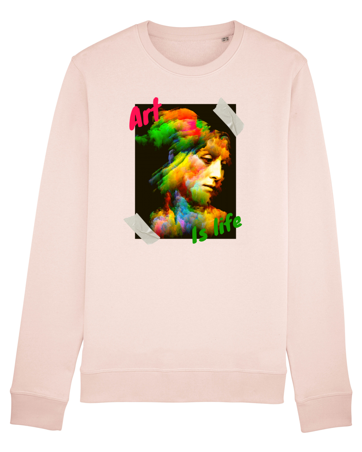 Bluză mânecă lungă Unisex Rise Candy Pink
