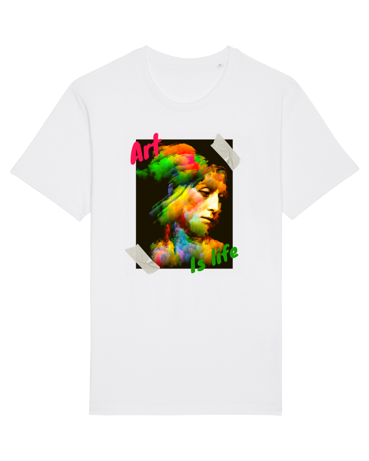 Tricou mânecă scurtă Unisex Rocker White