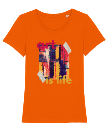 Art Is Life Bright Orange