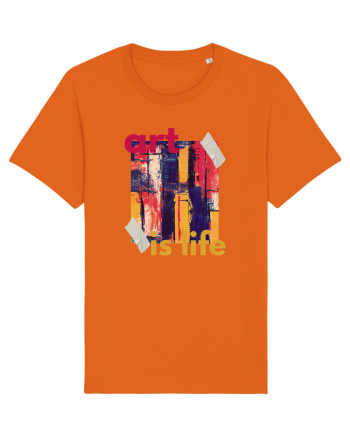 Art Is Life Bright Orange