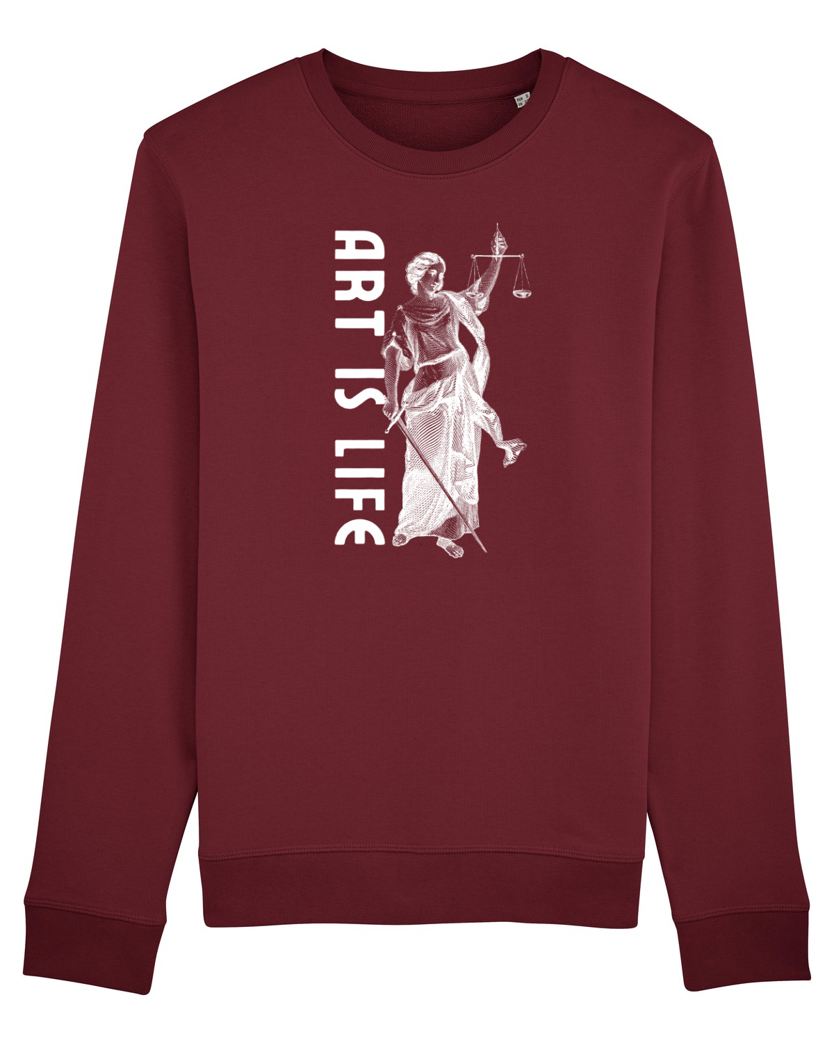 Bluză mânecă lungă Unisex Rise Burgundy
