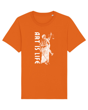 Art Is Life Bright Orange