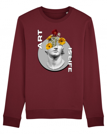 Art Is Life Burgundy